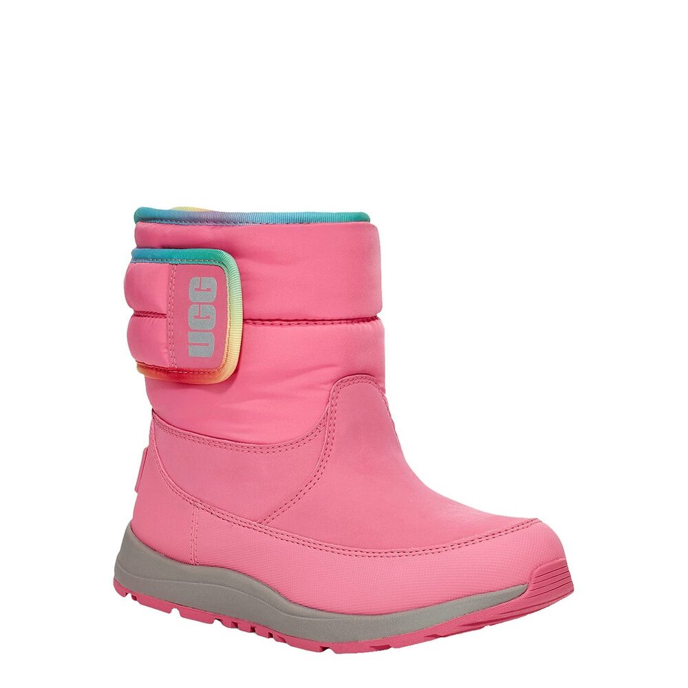 UGG Toty Weather (Toddler/Little Kid/Big Kid) Pink Rose/Rainbow 6 Big Kid M